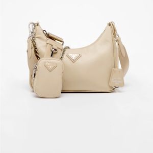 Prada beige Re-edition Re Nylon bag AUTHENTIC